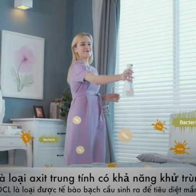 Nước HOCL giải pháp hoàn hảo để khử trùng, sát khuẩn gia đình trong mùa dịch